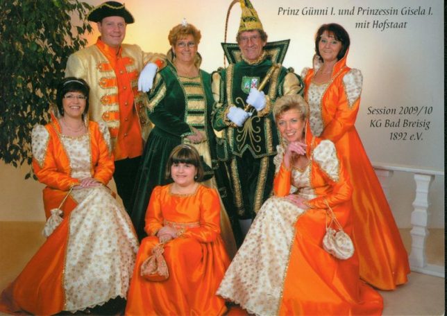 2009 Prinz Günni I. und Prinzessin Gisela I. (Monien) mit Hofstaat